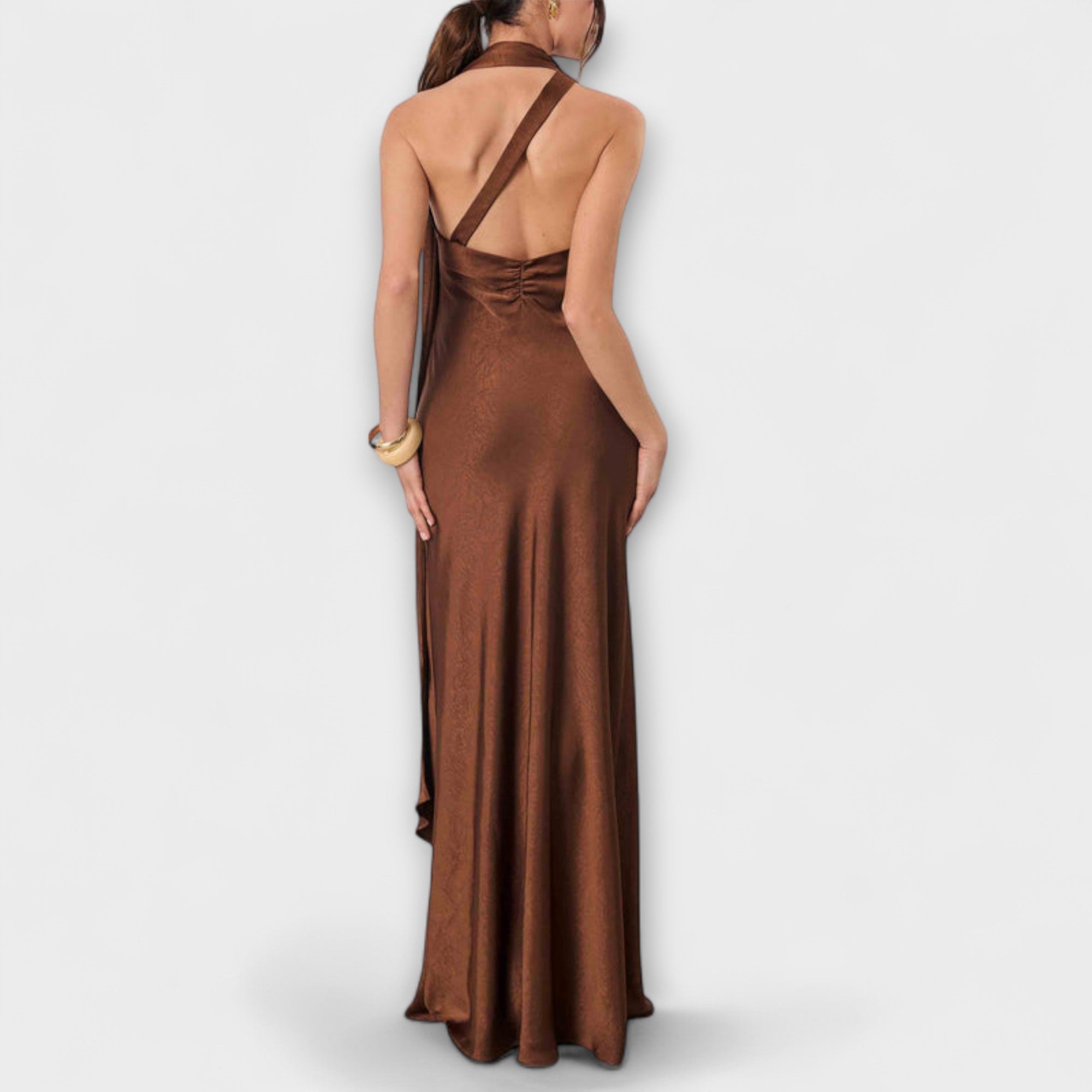 Azura - Chic Maxi Dress in Satin