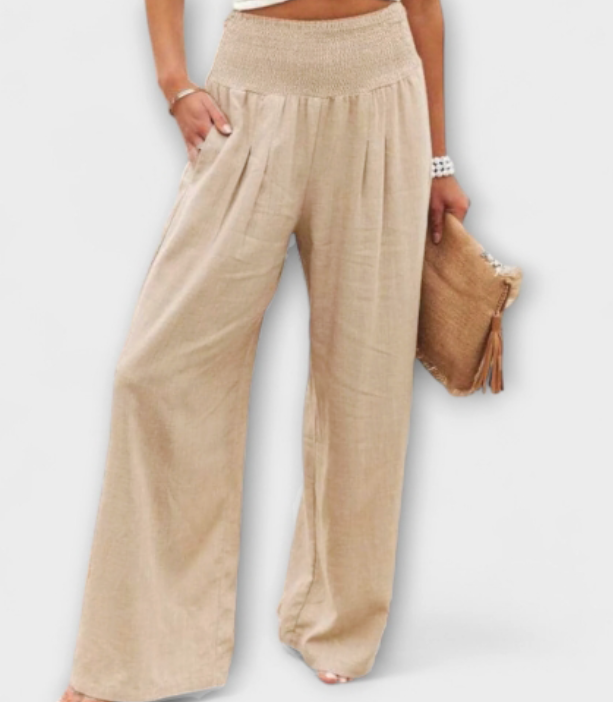 Thearya - Casual Wide Linen Pants
