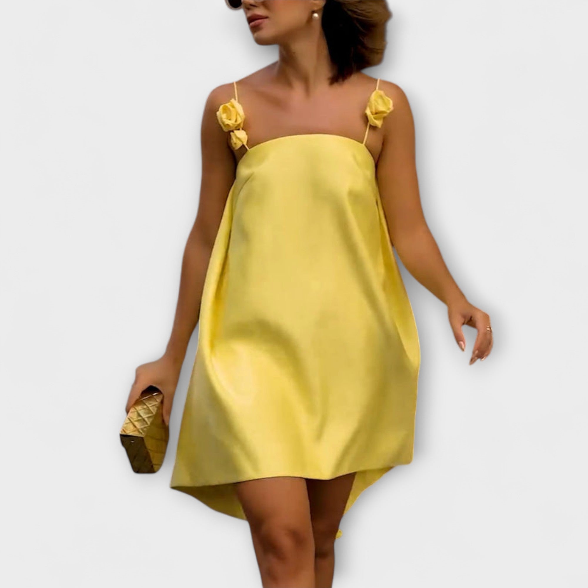 Jordan - Stylish Floral Print Sleeveless Mini Dress