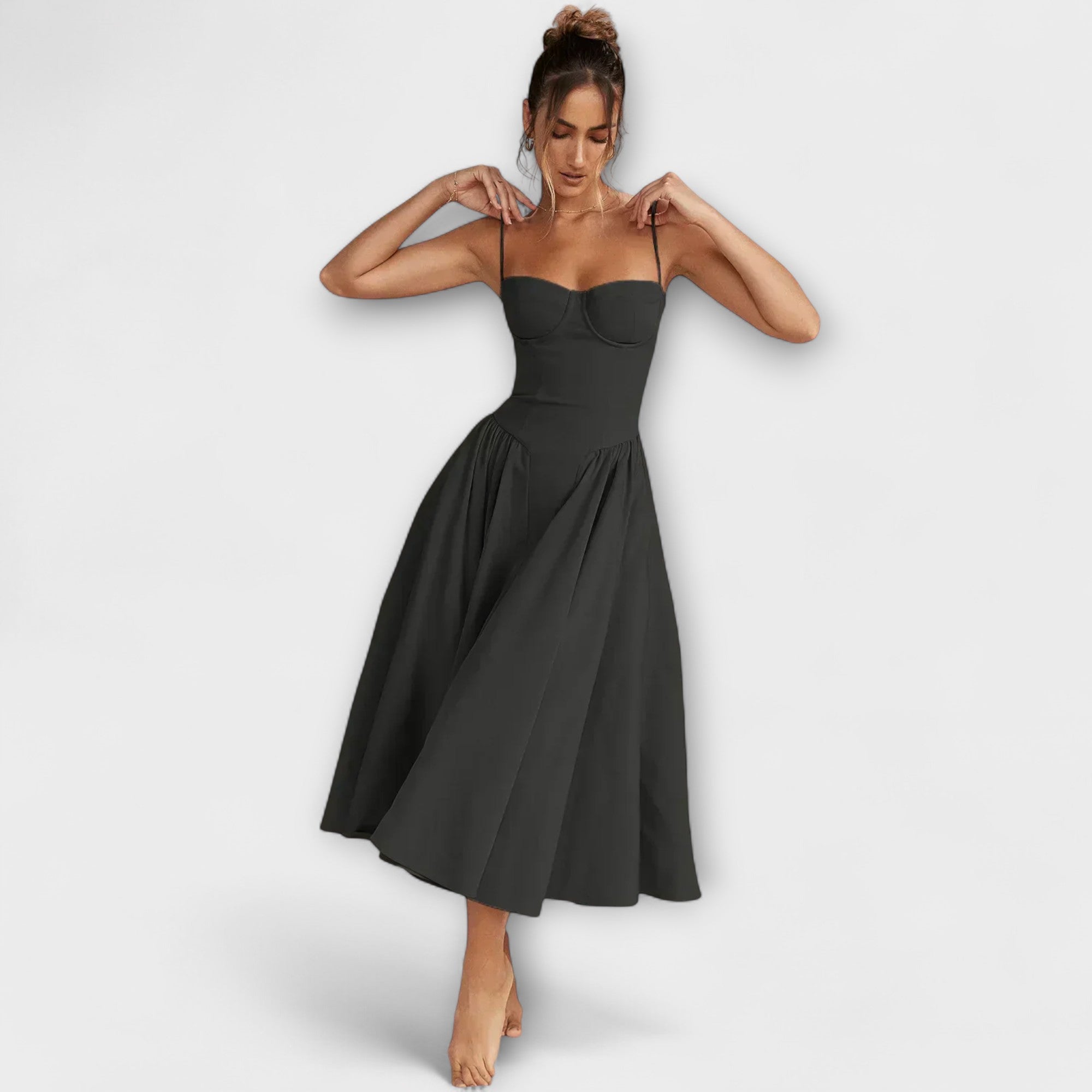 Rosalie - Refined Sleeveless Corset Dress