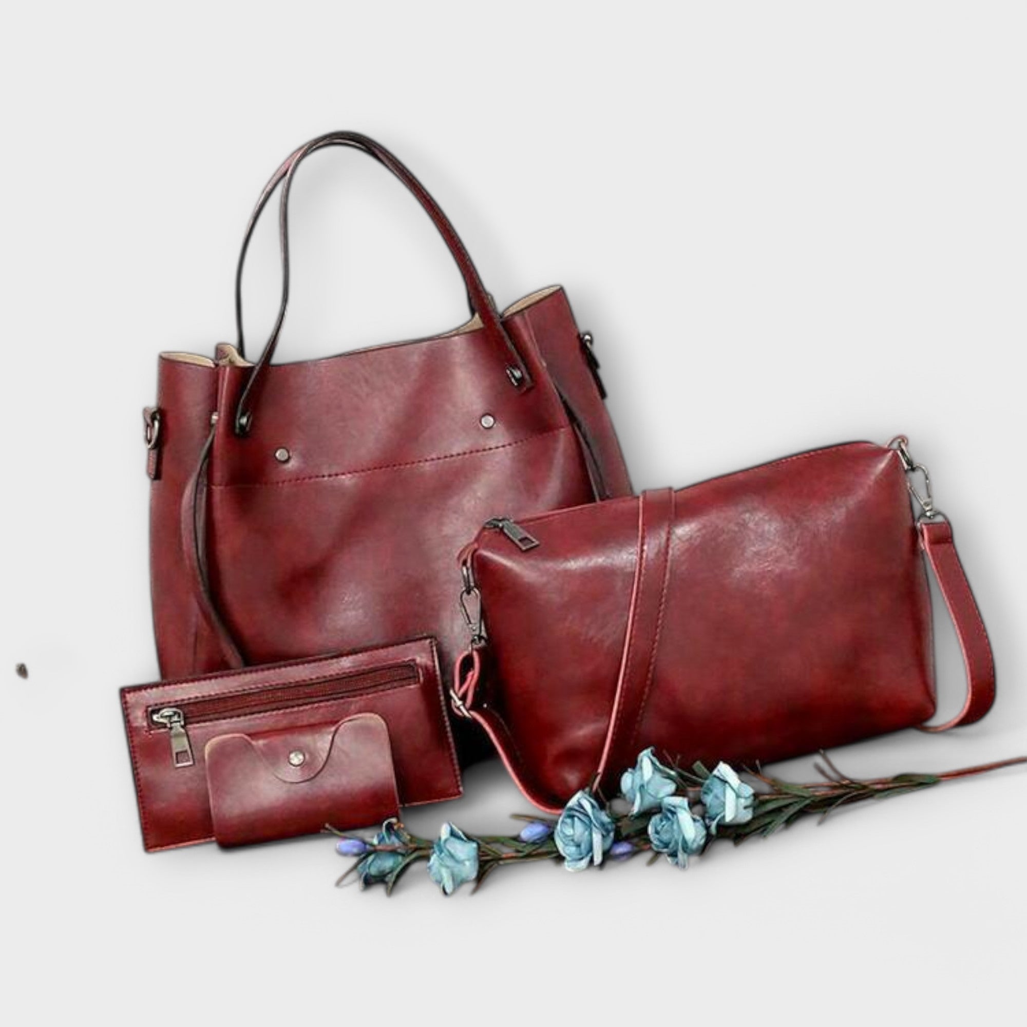 Lora. - 4-Piece Vintage Bag Set