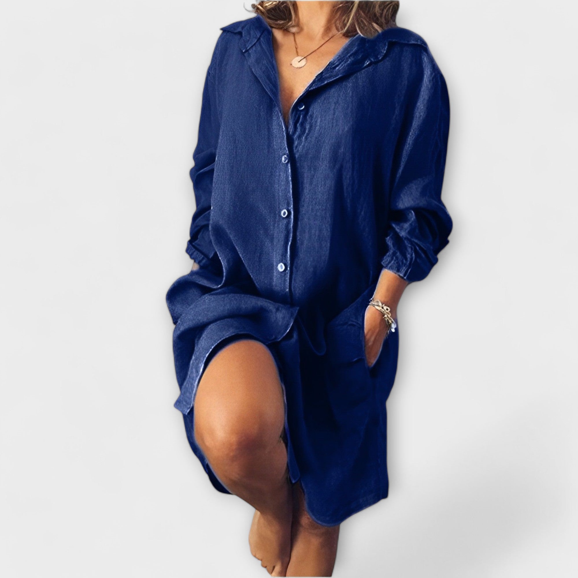 Casual Linen Blouse for Everyday Wear
