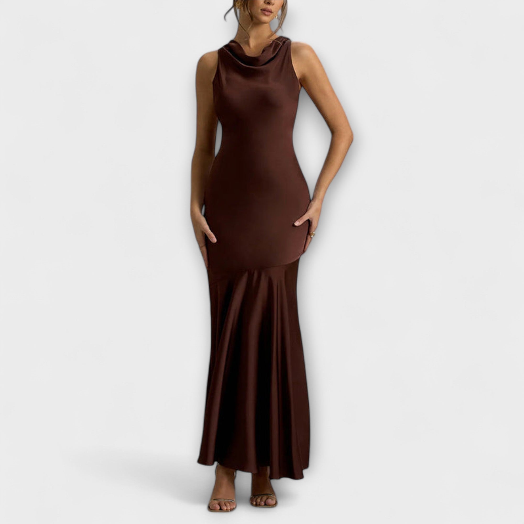 Lennon - Elegant Maxi Dress in Satin