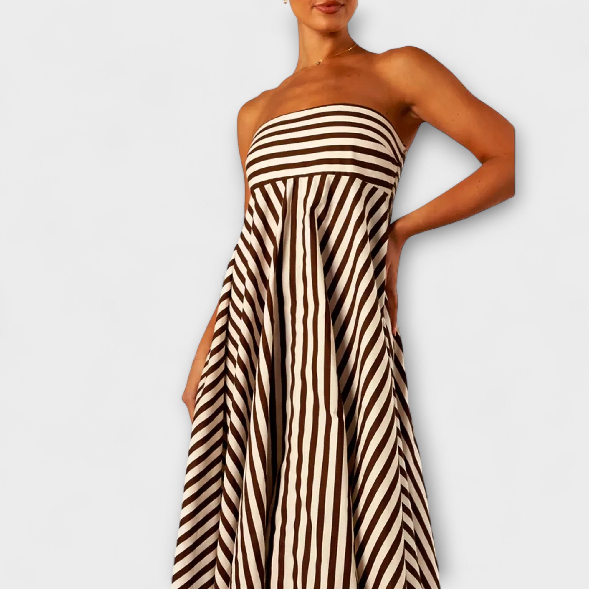Nocturnal Charm Ruffle Maxi Dress