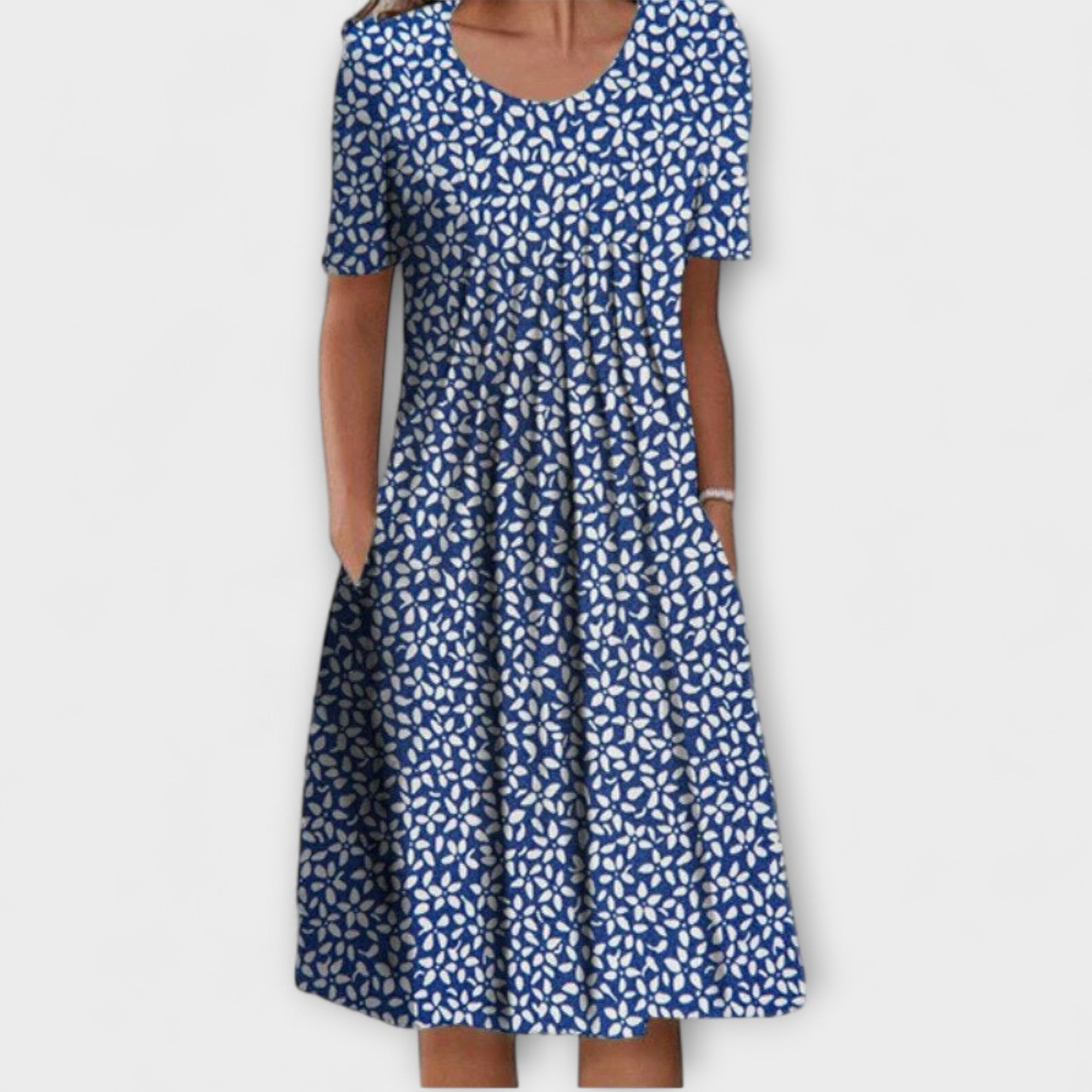 Emelie – Stylish Layered Dress with Tummy Control