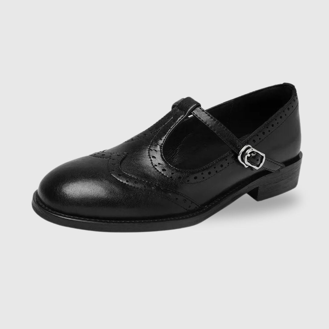 Retro Leather Brogue Sandals