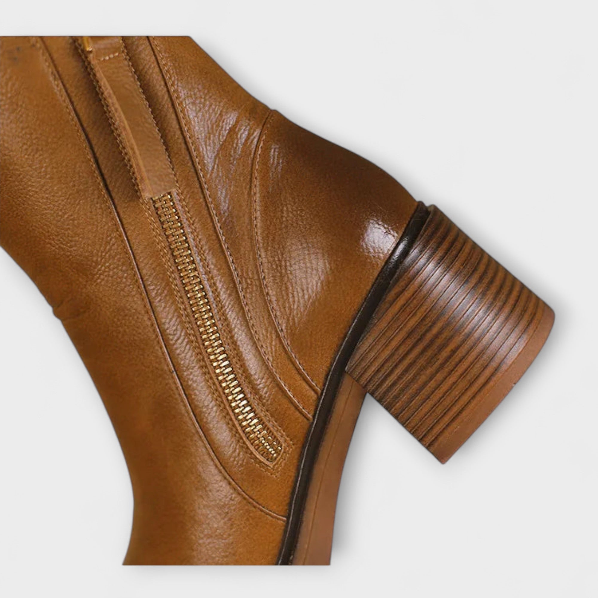 Milana – Women’s Leather Mid-Heel Boots