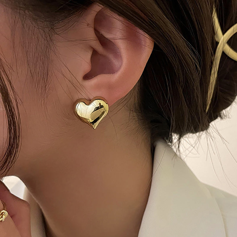 Elegant Heart-Shaped Earrings