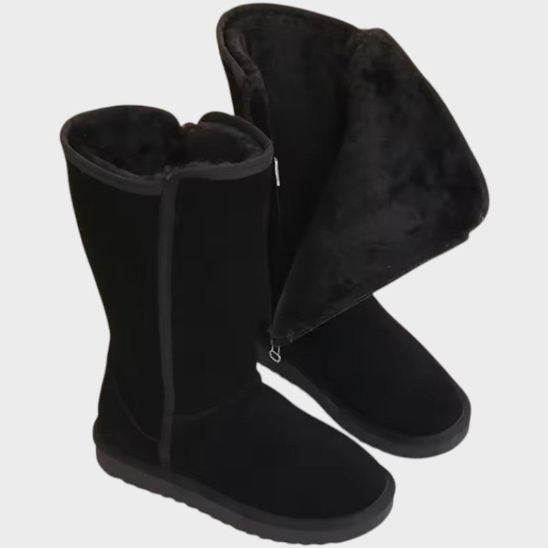 Flat Winter Boots with Warm Lining