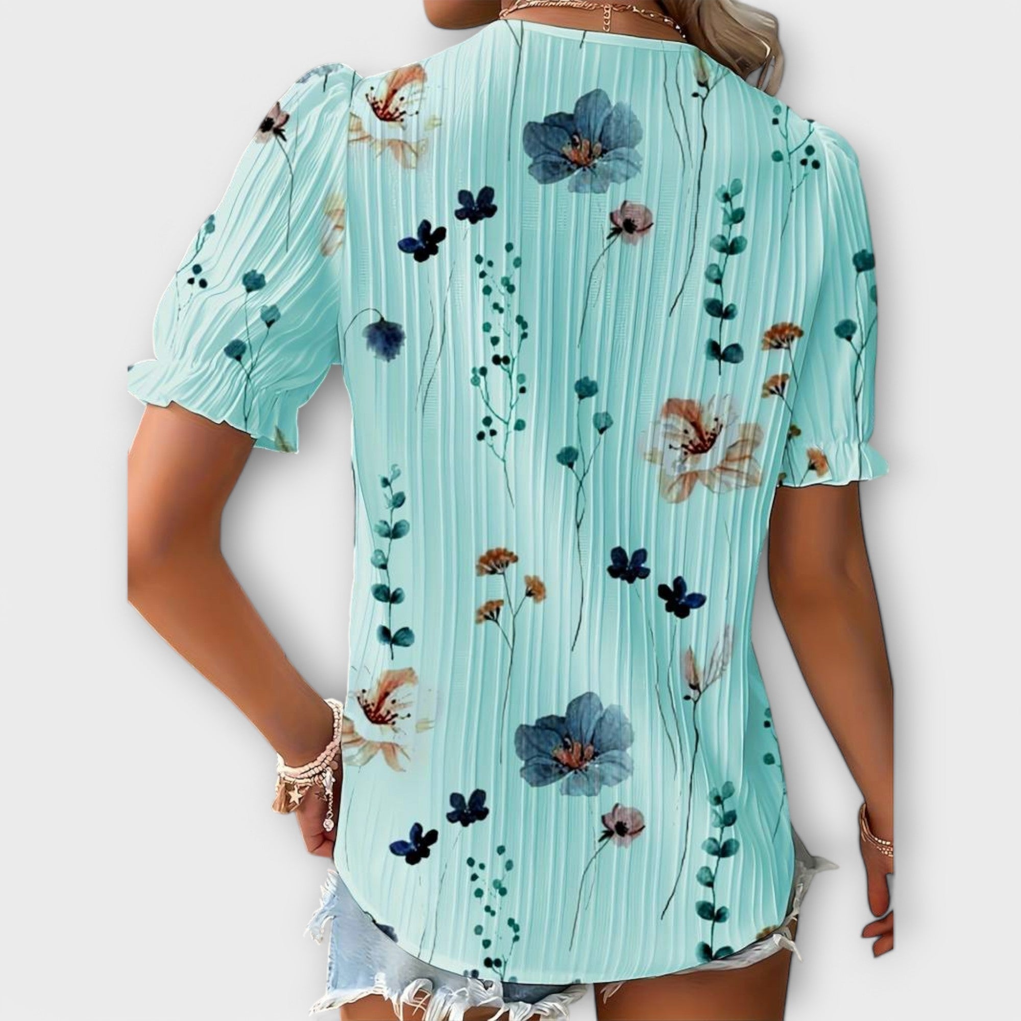 Emily - Fashionable Blouse with V-Neck