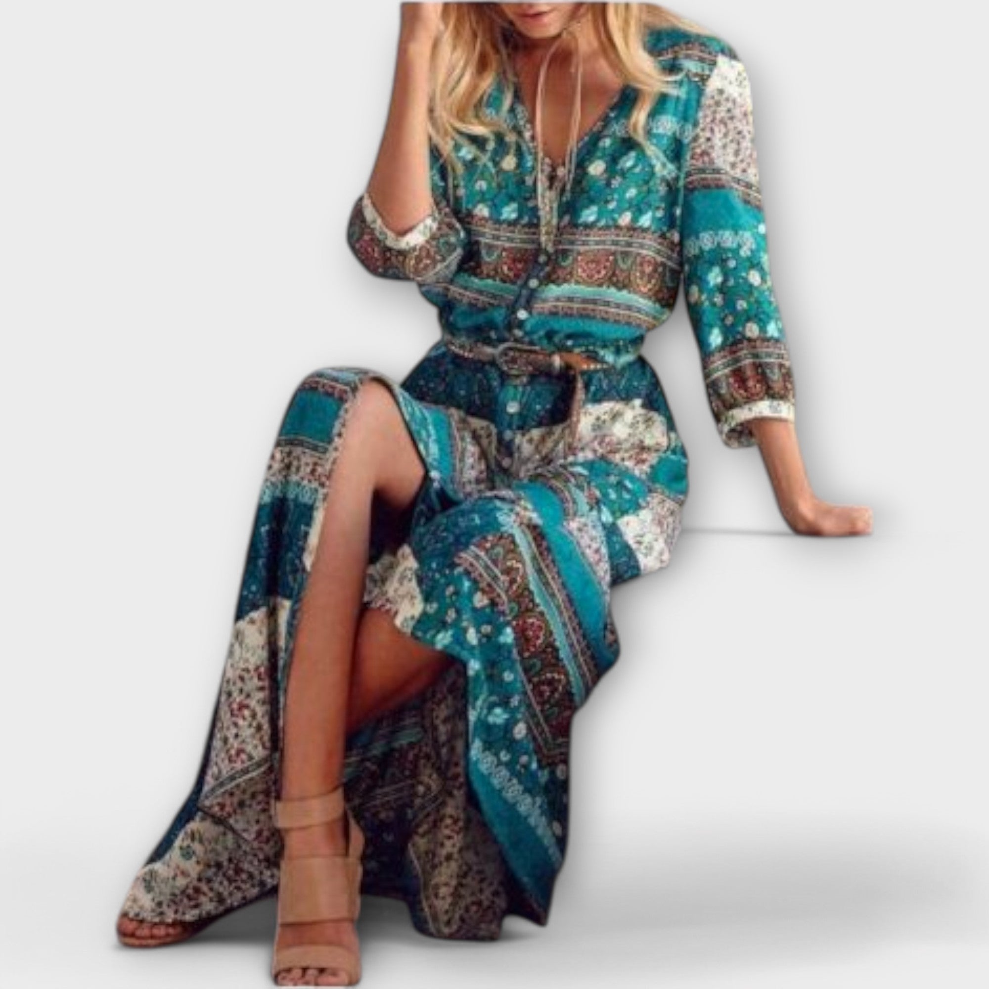 Cariba - Boho Midi Dress