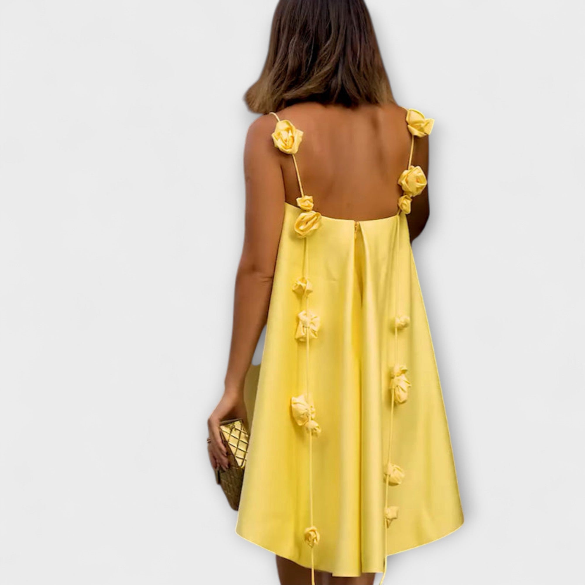 Jordan - Stylish Floral Print Sleeveless Mini Dress