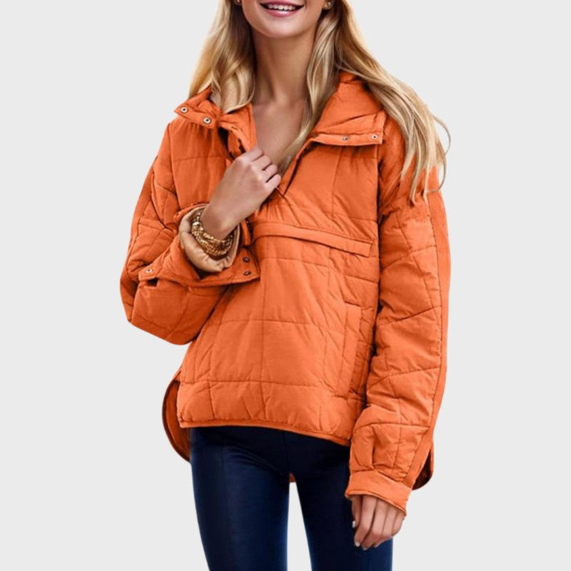 Vara – Women’s Lightweight Oversized Quilted Jacket with Hood