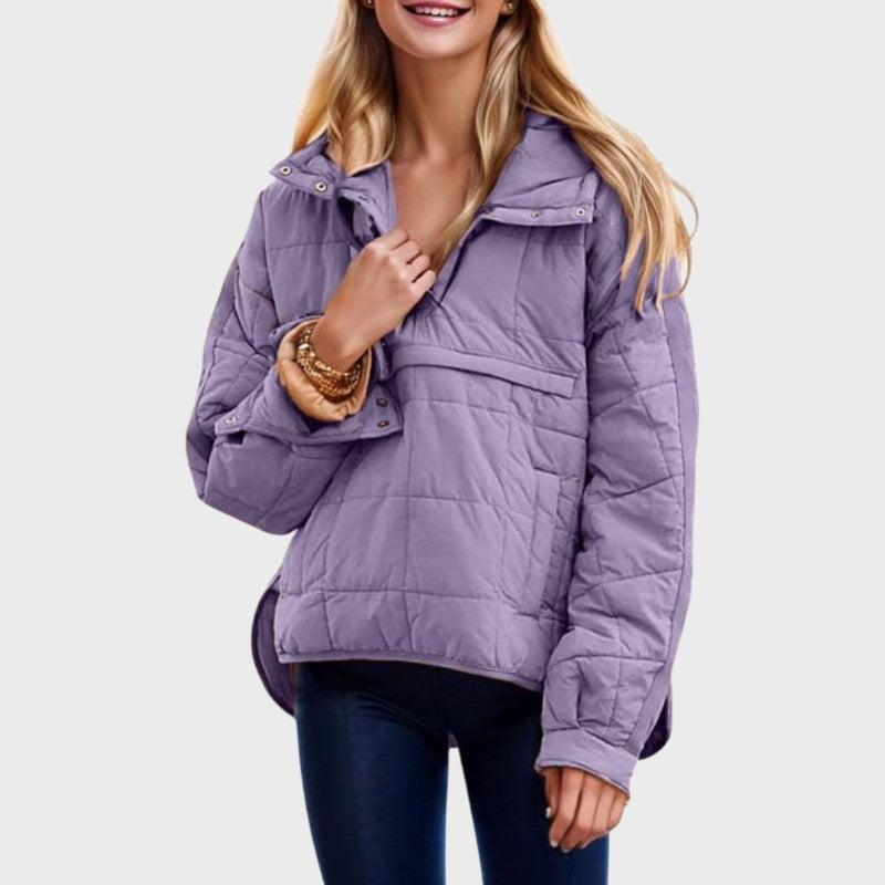 Vara – Women’s Lightweight Oversized Quilted Jacket with Hood