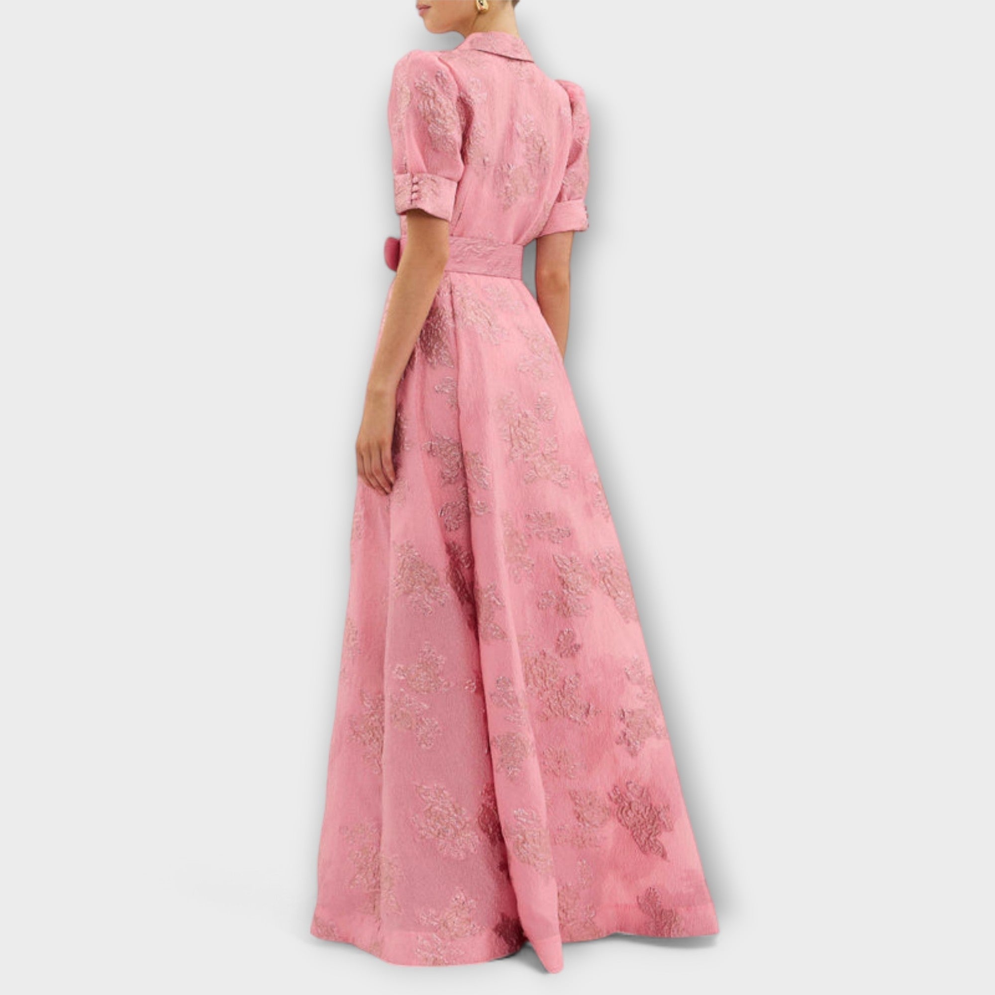 Anabella - Dress with Short Puff Sleeves