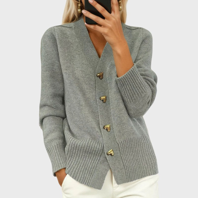 Marij – Women's Vintage Style V-Neck Sweater