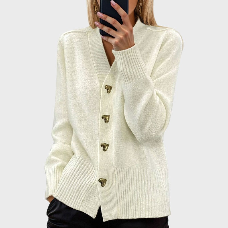 Marij – Women's Vintage Style V-Neck Sweater