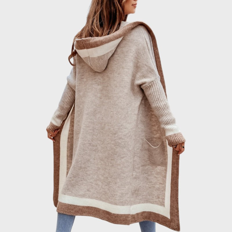 Mara – Long Hooded Cardigan with Pockets