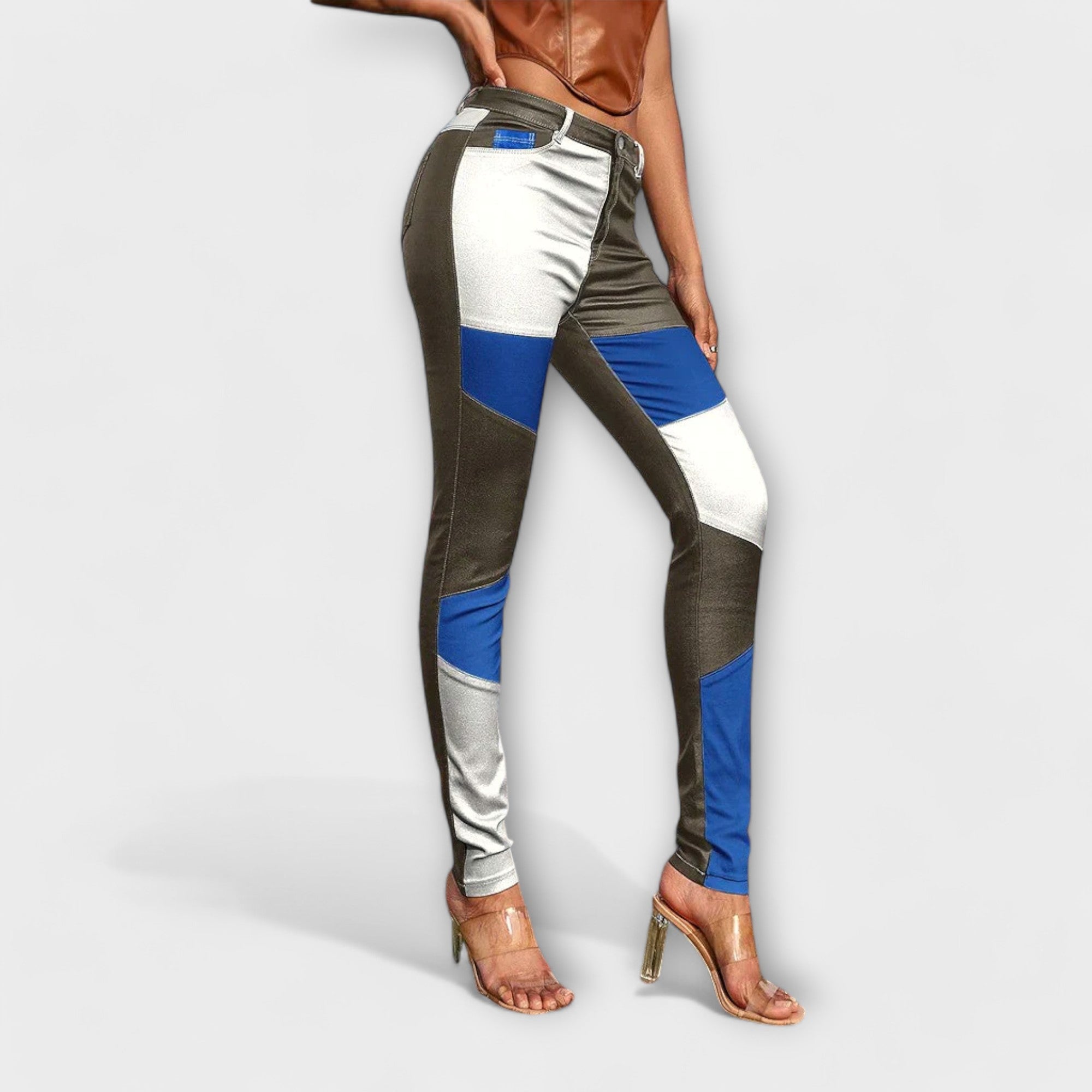 Calliope - Color Block Pattern Trousers