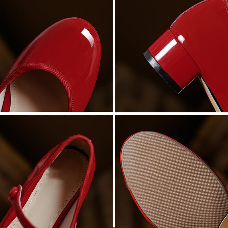 Chic Leather Mary Sandals