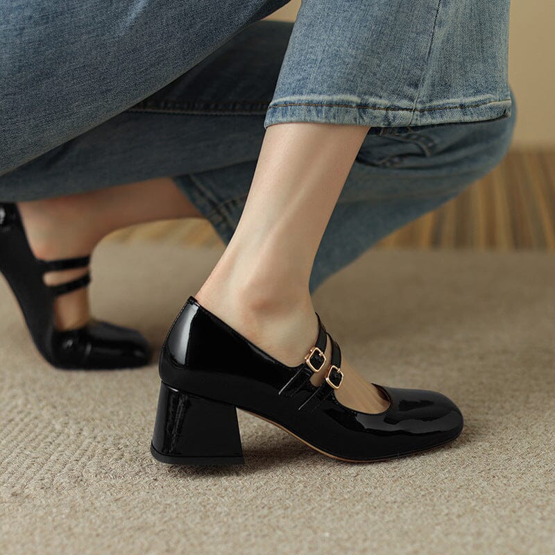 Handmade Leather Mary Janes