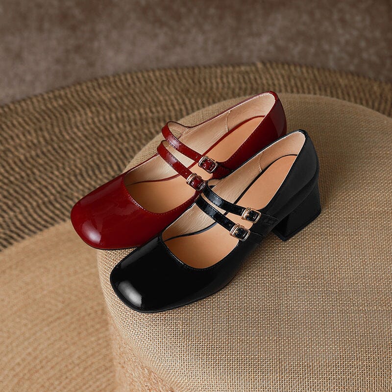 Handmade Leather Mary Janes