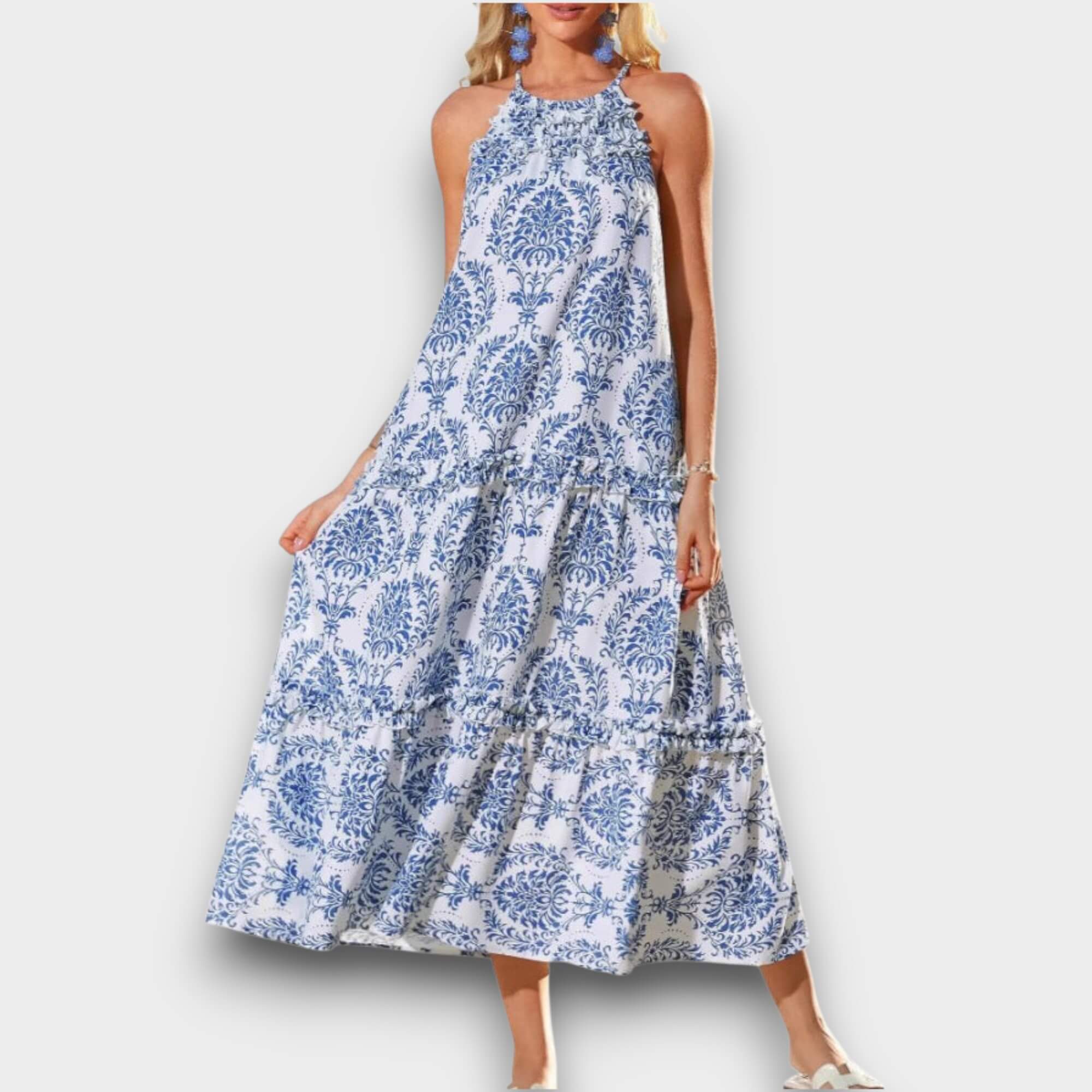 Liana – Colorful Boho Maxi Dress