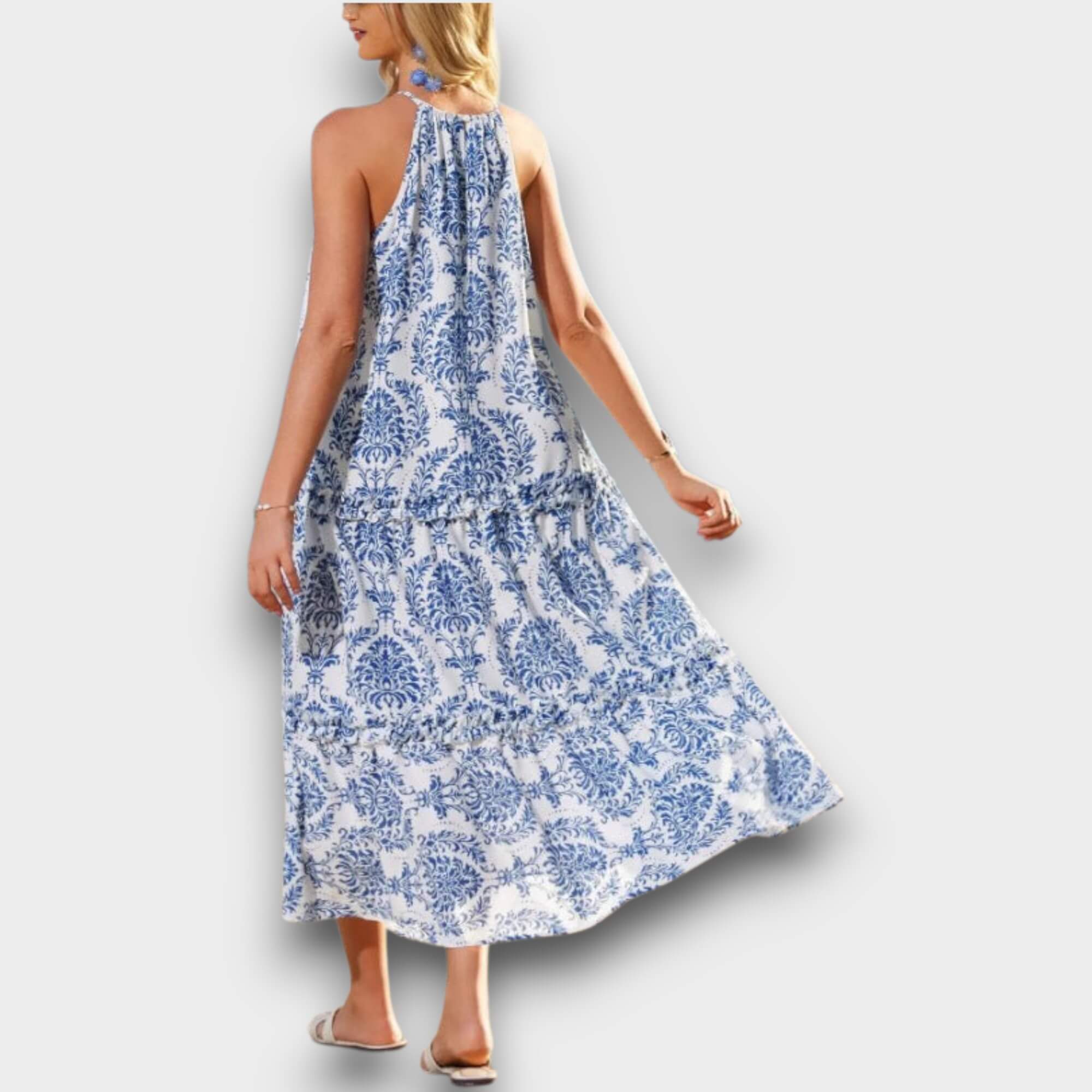 Liana – Colorful Boho Maxi Dress