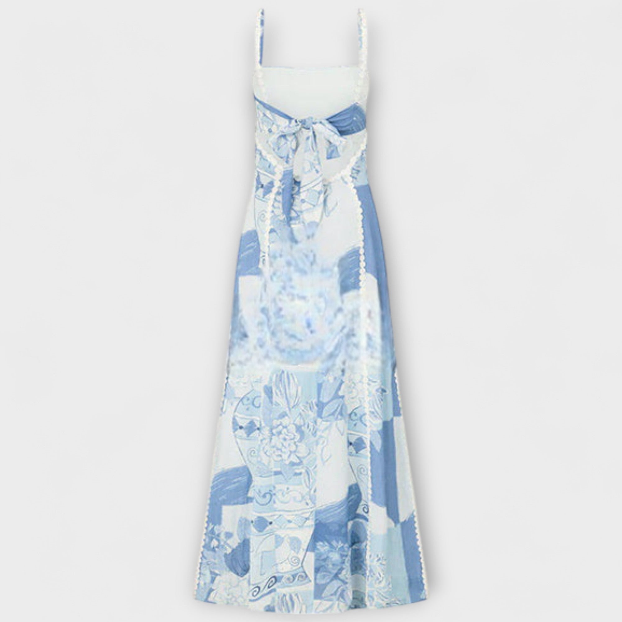 Terazza Ric Rac - Slip Flared Linen Maxi Dress