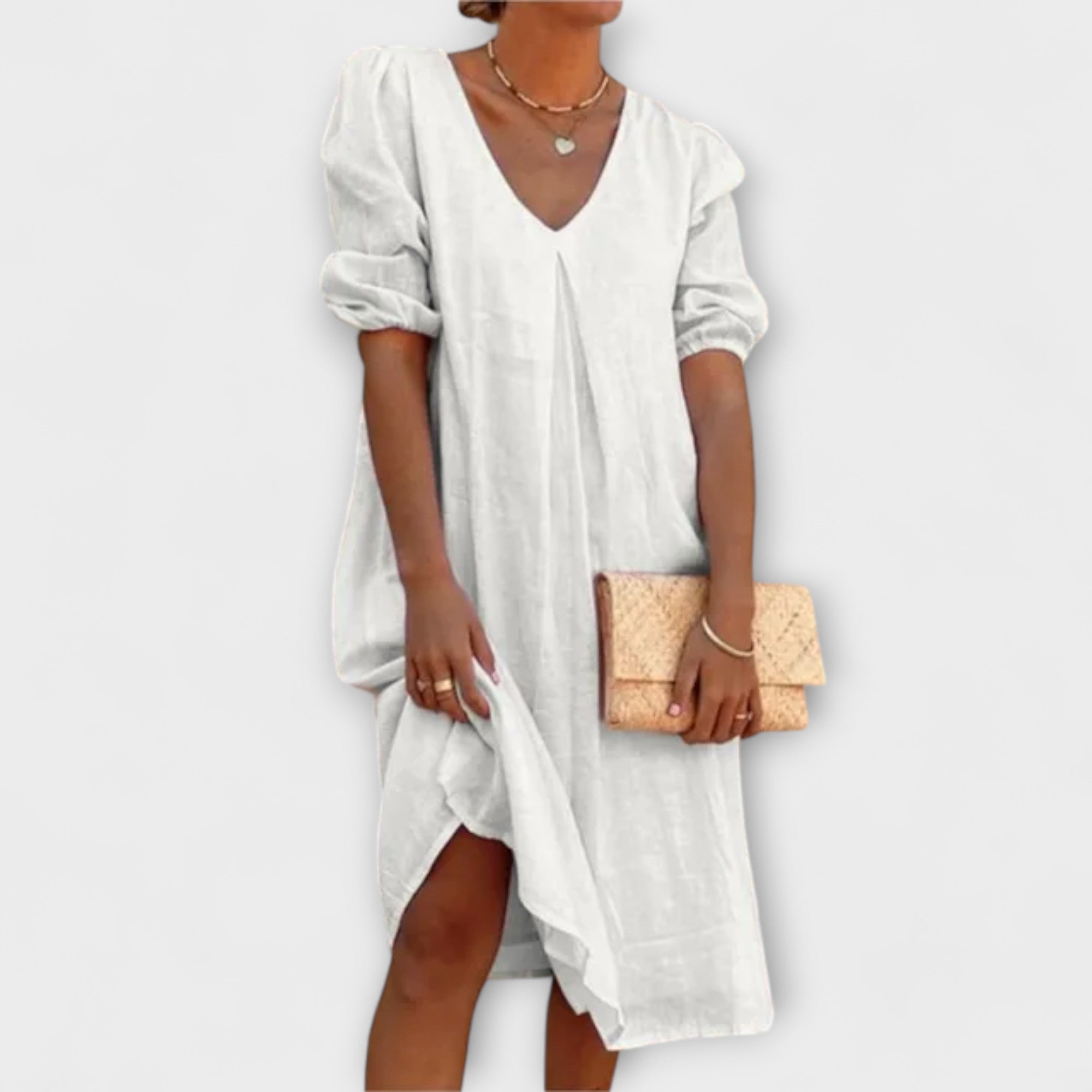 Fanny - Elegant Summer Dress with Crochet Details