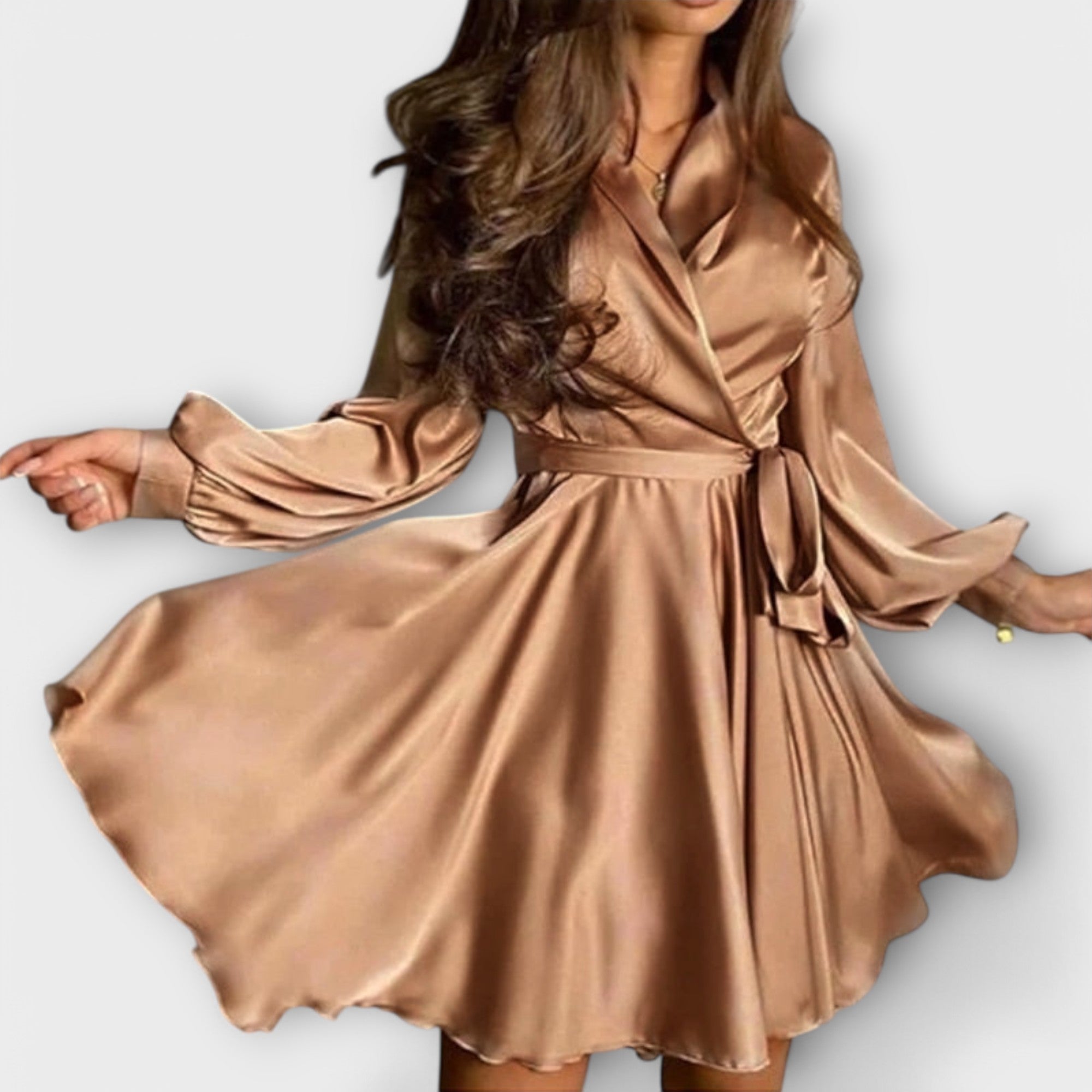 Sascha - Elegant Satin Dress