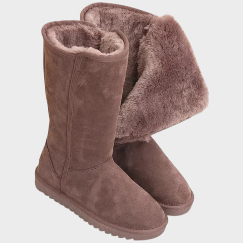 Flat Winter Boots with Warm Lining