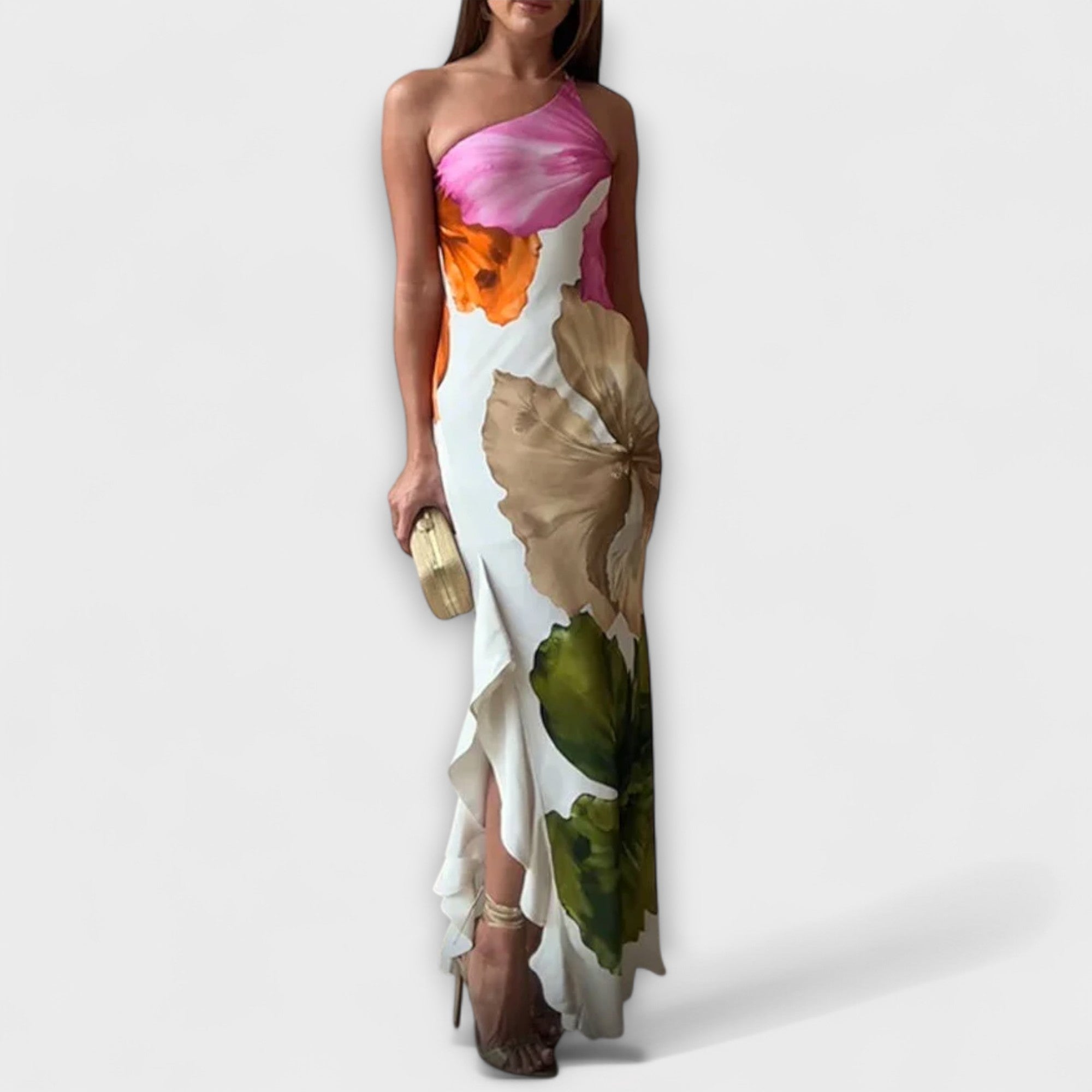 Sapphire - Elegant Patchwork Maxi Dress