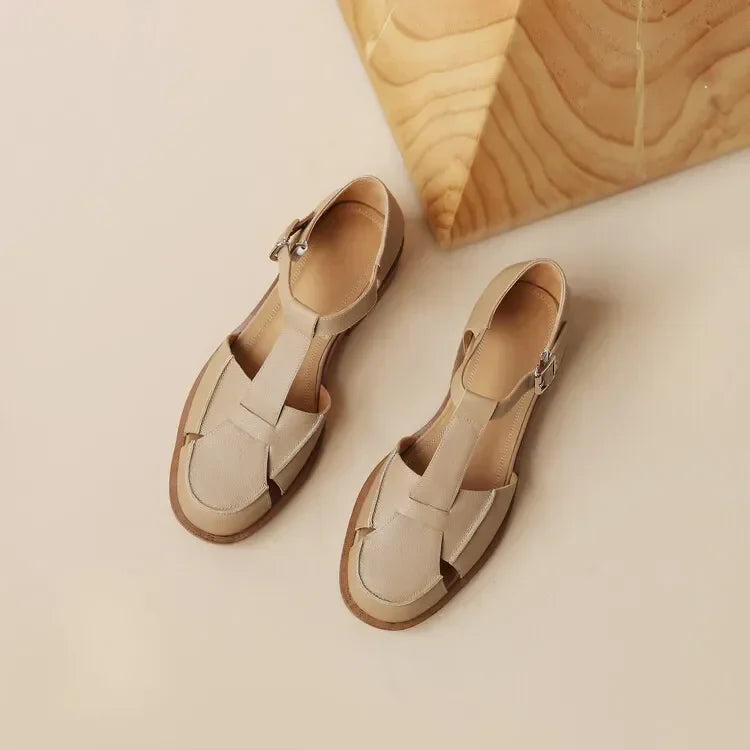 Summer Leather Mary Janes