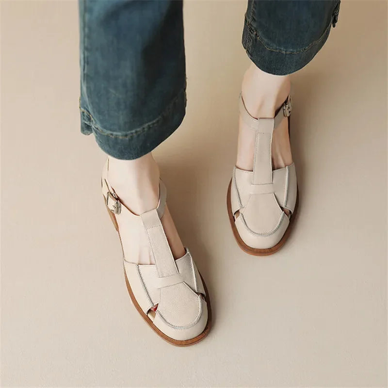 Summer Leather Mary Janes