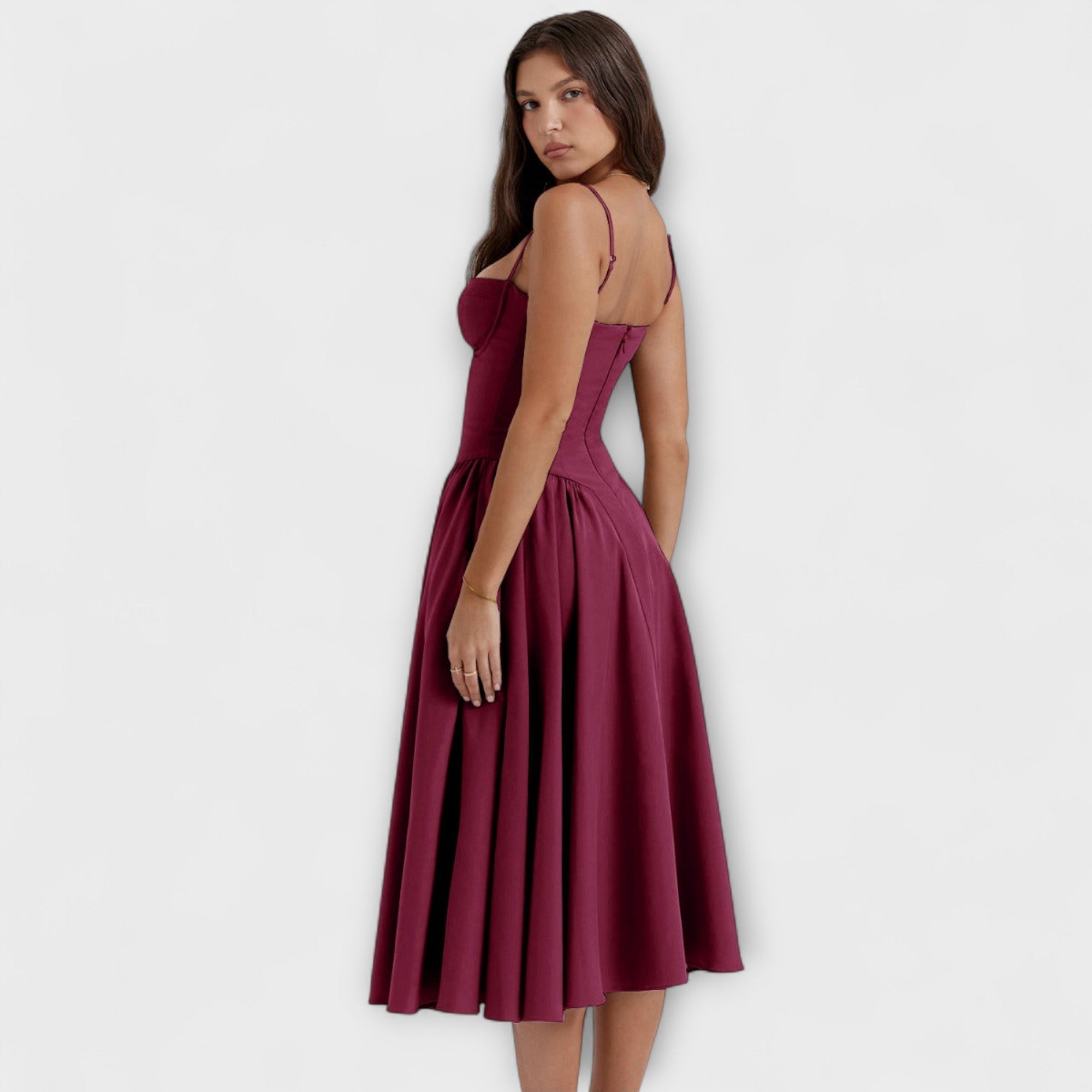 Rosalie - Refined Sleeveless Corset Dress