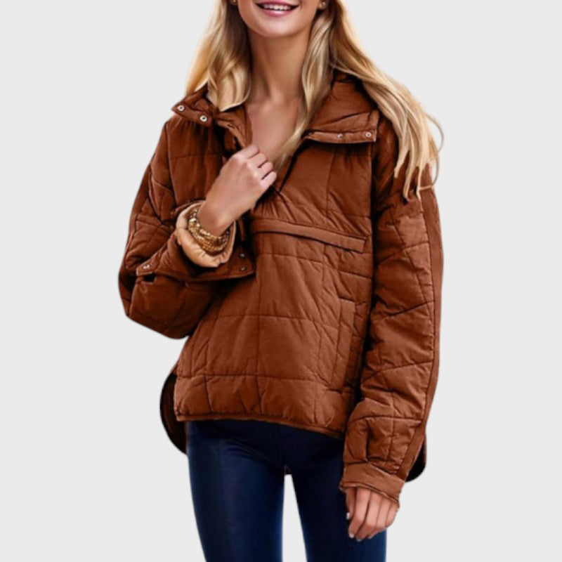 Vara – Women’s Lightweight Oversized Quilted Jacket with Hood