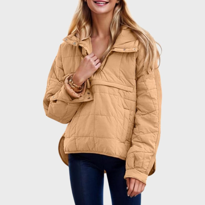 Vara – Women’s Lightweight Oversized Quilted Jacket with Hood