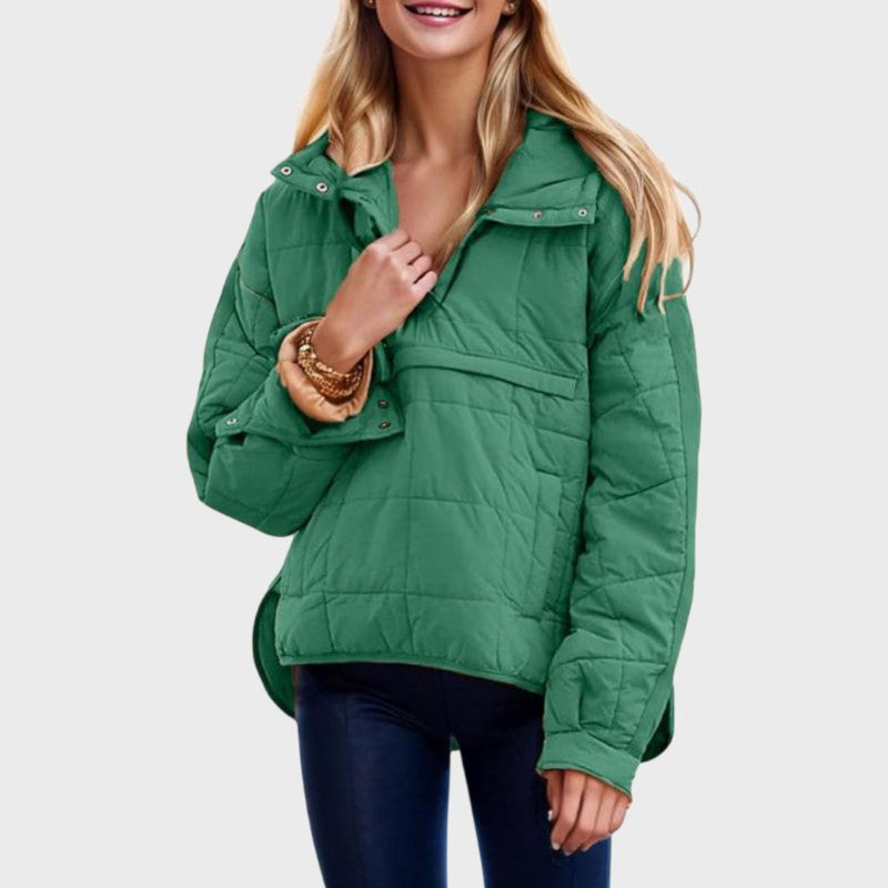Vara – Women’s Lightweight Oversized Quilted Jacket with Hood