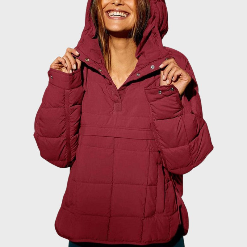 Vara – Women’s Lightweight Oversized Quilted Jacket with Hood