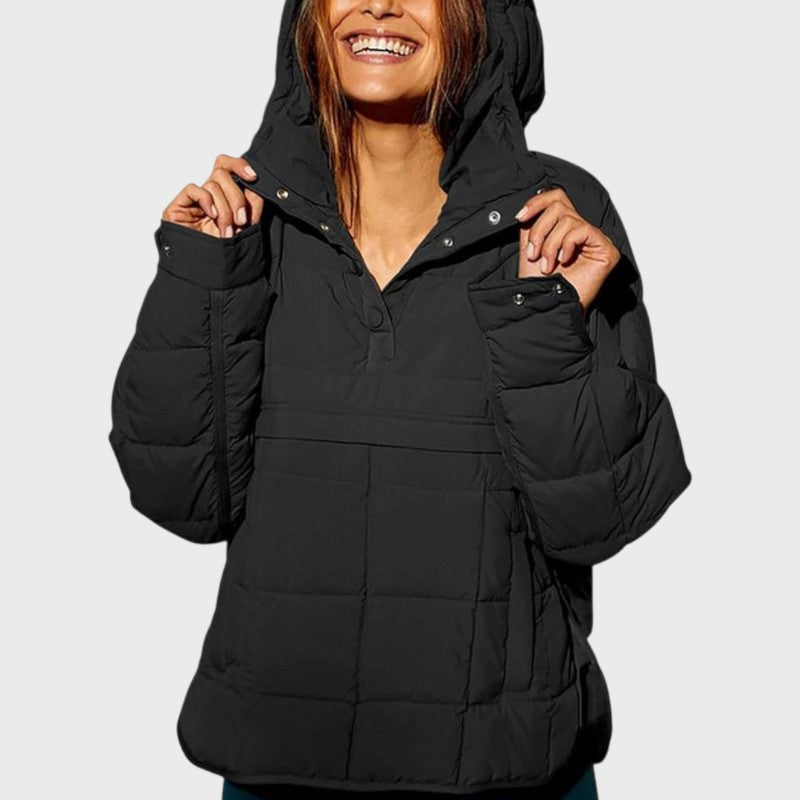 Vara – Women’s Lightweight Oversized Quilted Jacket with Hood