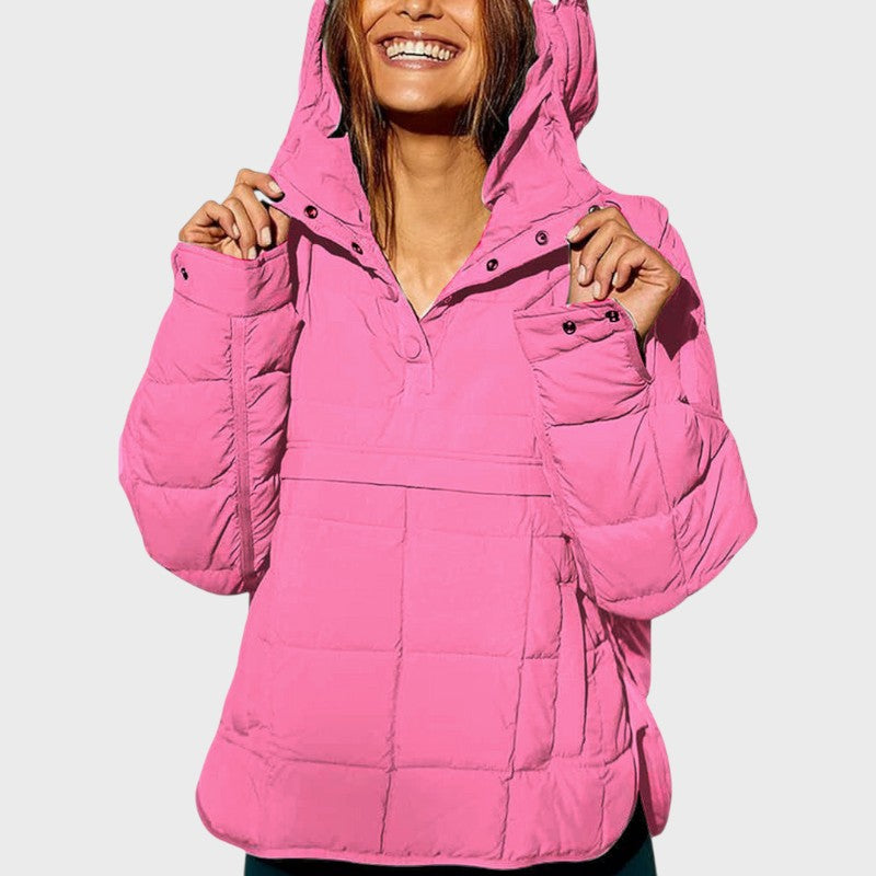 Vara – Women’s Lightweight Oversized Quilted Jacket with Hood