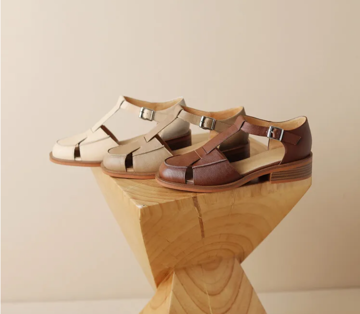 Summer Leather Mary Janes