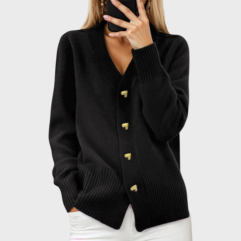 Marij – Women's Vintage Style V-Neck Sweater