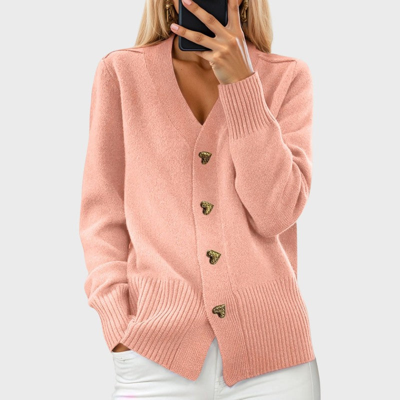 Marij – Women's Vintage Style V-Neck Sweater