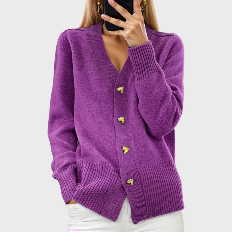 Marij – Women's Vintage Style V-Neck Sweater