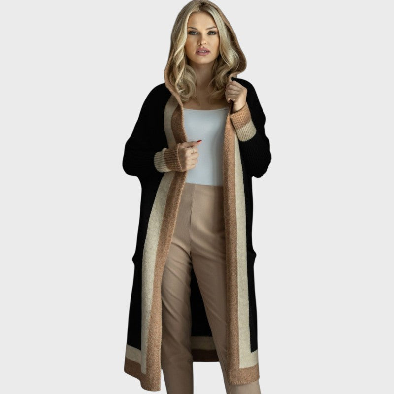 Mara – Long Hooded Cardigan with Pockets